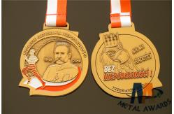 China Customised 3D Mold Relief Soft Enamel Medals Personlized Shape 60*3MM supplier