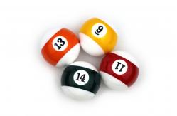 China Custom Resin Billiard Shift Knob White  Black Orange  ISO9001 Certificated supplier