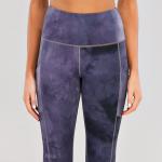 Customized logo Ash purple Womens Yoga Leggings 7/8 Workout Pants