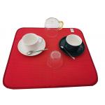 Waffle Absorbent Dish Drying Mat 16x18Inch Draining Mats For Worktops for sale