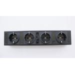 German 4 Outlets European Power Strip Bar With Line Attached Connector IEC 320 for sale