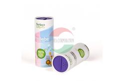 China FDA Ceritfied Shaked Eco-friendly Food Powder Paper Can Container With Aluminum Foil supplier