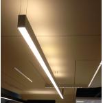 Customized Aluminum Black Linear Pendant Light Indoor Linear Led Pendant for sale