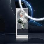 55-inch OLED Transparent Screen-Floor-standing L-style  1920*1080 Resolution 600 Nits   Oled Transparent Oled Panel for sale