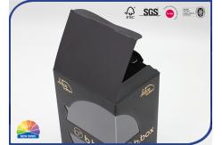 China Gold Stamping Folding Carton Box With Visible PET Window Patched supplier