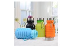 China FDA Standard 550ML Silicone Expandable Water Bottle supplier