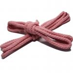 Braided 100% Round Cotton Cord 5mm Drawstring Cord Webbing Pink for sale