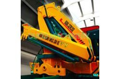 China Yellow Cormach 10t Foldable Boom Lorry Mounted Crane supplier