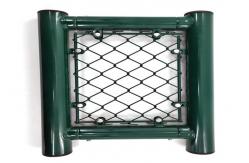China 2.4m High Plastic Coated Chain Link Fencing Protection Facility Security Frame supplier