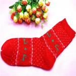 Colorful christmas deer patterned design winter wool socks for women for sale