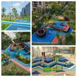 UV Resistant Athletic Rubber Flooring EPDM Playground Surface High Flexibility for sale
