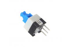 China 7x7 Single Row Three Pins Self Lock Push Button ROHS Approved supplier