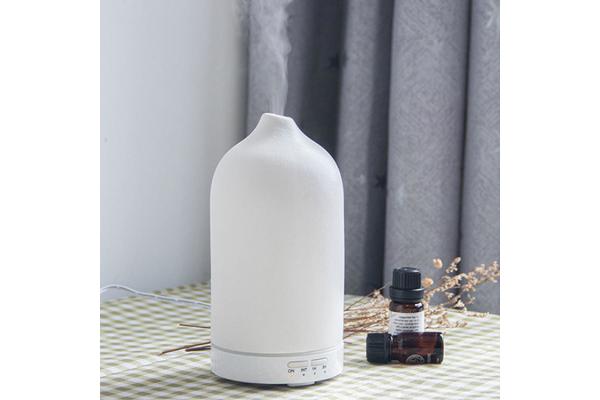 HOMEFISH PP Ceramic Aromatherapy Ultrasonic Aroma Humidifier 2.4MHz