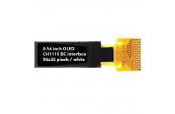 China 0.54 Inch I2C OLED Displays 96x32 Pixels 60cd/M2 All Viewing Angles supplier