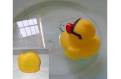 China Racing Floating Yellow Duck Number Printed , Personalised Rubber Bath Ducks Weighted supplier