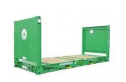 China 20gp Steel Used Flat Rack Container And Open Top Container Second Hand supplier