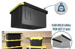 China Metal Materials and Customizable Design Tote Storage Rails and Ceiling Rack System supplier