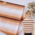 Absorb Sweat Knit Striped Jacquard Fabric 180cm Width for sale