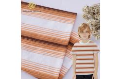 China Absorb Sweat Knit Striped Jacquard Fabric 180cm Width supplier