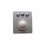50mm White Small Trackball Mouse Pointing Device For Industrial Application for sale