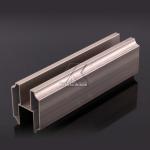 Champagne Frame Aluminum Material , Extruded Aluminium Profiles Non Deformation for sale