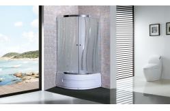 China 1000×1000×2000mm Bathroom Glass Shower Enclosure Silver Aluminum Frame supplier