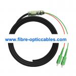 2 Core LSHZ OS2 Waterproof Fiber Optic Cable SC APC Optical Fiber Pigtail for sale