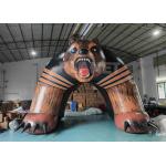 Sports Race Entrance Giant Inflatable Bear Tunnel Inflatable Bear Helmet Tunnel Inflatable Helmet Tunnel for sale