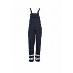Cotton 320GSM Quilted Workwear Bib Overalls 3M 9910 Silver Reflective Strips for sale