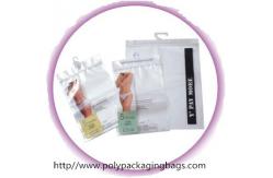 China Customized CPE Or LDPE Poly Bags With Hangers For Lingerie / Briefs supplier