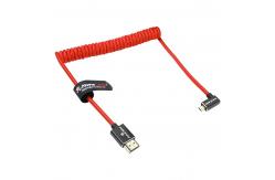 China Alvin's 8K Right Angle Micro HDMI Cable Coiled 48Gbps supplier