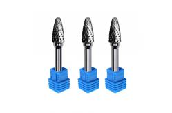 China Se Oval Egg C1225 6mm Rotary Flame Shape Rotating Tungsten Carbide Burrs 8mm supplier