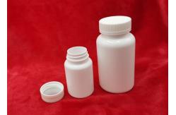 China Stick Label 60mm Plastic Pill Bottles Broken Proof With Aluminium Liner supplier