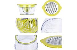 China Manual Bulk Kitchen Supplies Orange Lemon Squeezer Juicer With Measuring Cup Grater supplier