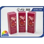 Red Paper Cosmetic Box / Face Cream Packaging Box / Custom Cosmetic Packaging for sale