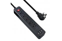 China USB C Smart Charger Lightning Protection Plug , Surge Protector Power Strip 10KA supplier