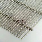 Decorative Stainless Steel Cable Rod Woven Metal Wire Mesh For Facade Curtain for sale