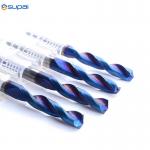 High Precision 5 XD Tungsten Carbide Drill Bits Inner Coolant With Brazer Coating for sale