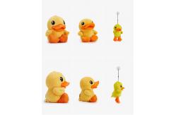 China B. Duck 3D Plush Toys , yellow duck soft toy 38cm 21cm 17cm height supplier