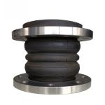 Pn6 DN32 Flexible Rubber Joint Pump Expansion Connector Ball Bellow Flange for sale
