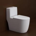 One Piece Dual Flush Toilet with Siphonic Flush Thin Rim One Piece Toilet for Top Mount or Under mount Installation for sale