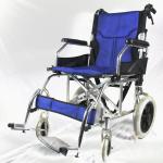 Custom Manual Lightweight Wheelchairs For Adults Red Pneumatic Rear Wheel 46cm for sale