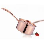 2Pcs Tri-ply Copper cookware set SHXYY-01-6,Thickness 2.2-3.0mm,milk pot for sale