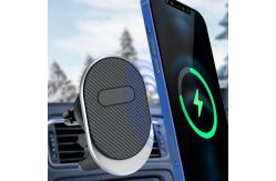 China Magnetic Wireless Charging Car Mount Air Vent Non Slip Design supplier