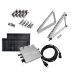 PV Cable Balcony Solar System 400W Flat Roof Power Station for sale