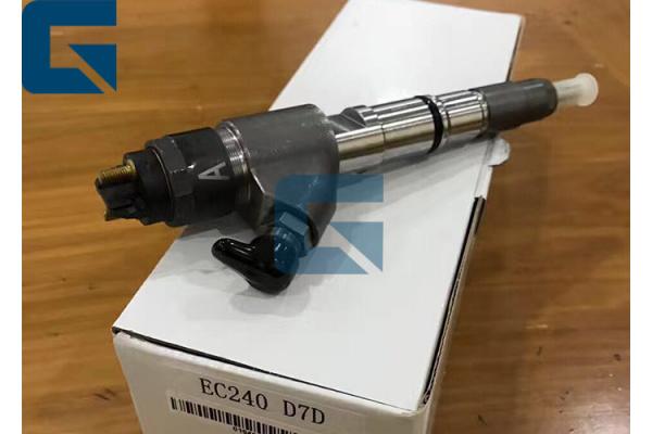 Iron Material Excavator Diesel Fuel Injectors For EC240 D7D Engine