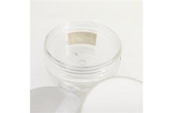 China 100ml Clear Plastic Cylinder With Aluminum Lid / Empty Cosmetic Jars supplier