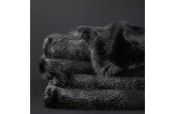 China Black Mink Throw Faux Fur Blanket Soft Classic Rectangular Eco - Friendly supplier
