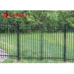 Black Wire Mesh Fence Panels Aluminium Spear Top Fencing For Residential Use