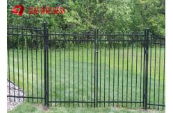 China Black Wire Mesh Fence Panels Aluminium Spear Top Fencing For Residential Use supplier